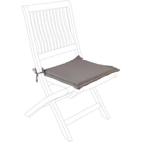  Cuscino Per Sedia Trapuntato In Poliestere 180 Idrorepellente Per Interno Ed Esterno. -Choco / 1 Pezzo