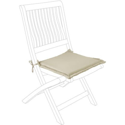  Cuscino Per Sedia Trapuntato In Poliestere 180 Idrorepellente Per Interno Ed Esterno. -Choco / 1 Pezzo