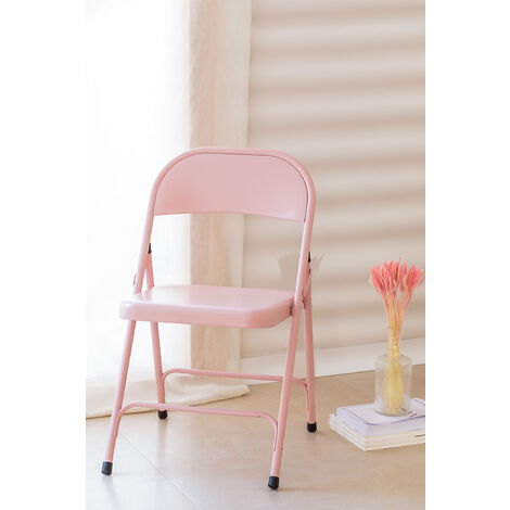  SKLUM Pack 2 Sedie Pieghevoli Ukla Zucchero Filato Rosa