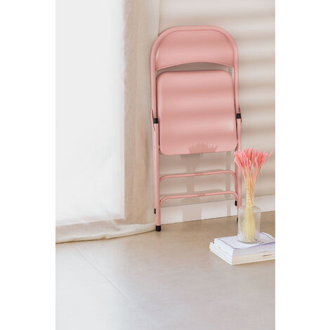  SKLUM Pack 2 Sedie Pieghevoli Ukla Zucchero Filato Rosa
