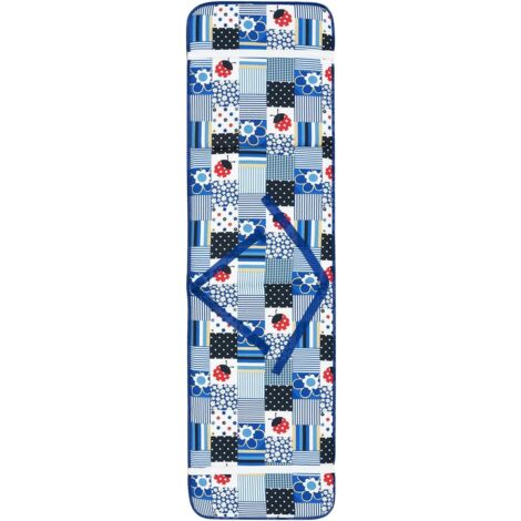  Cuscino Sdraio Copri Poltrona Pieghevole Morbido Coccinella Poggiapiedi Relax 100% Made In Italy - Blu