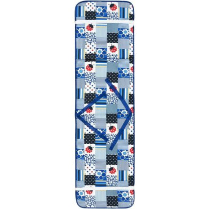  Cuscino Sdraio Copri Poltrona Pieghevole Morbido Coccinella Poggiapiedi Relax 100% Made In Italy - Blu