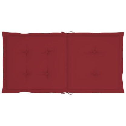  Cuscini Per Sedia 2 Pz Rosso Vino 100x50x7 Cm In Tessuto VidaXL