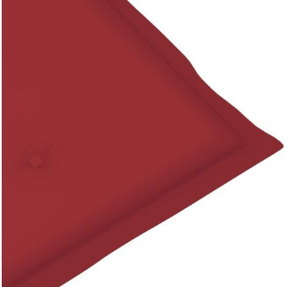  Cuscini Per Sedia 2 Pz Rosso Vino 100x50x7 Cm In Tessuto VidaXL