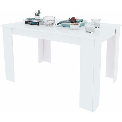  Tavolo Da Pranzo Allungabile Fino A 190 Cm Toledo Tavolino Consolle Salotto Salone 190 X 78 X 90 Cm Colore Bianco