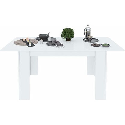  Tavolo Da Pranzo Allungabile Fino A 190 Cm Toledo Tavolino Consolle Salotto Salone 190 X 78 X 90 Cm Colore Bianco
