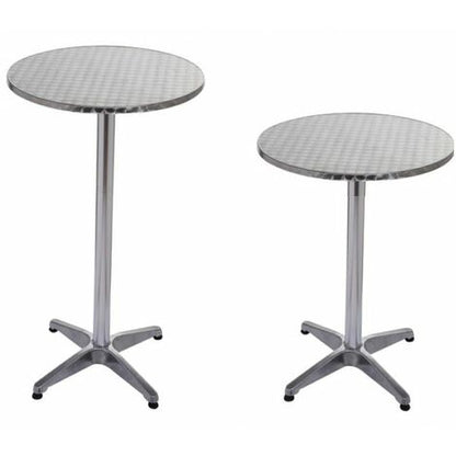  Bc-elec - BS11011-6 Tavolo Da Bar In Alluminio E Tavolo Da Ricevimento 70-110 Centimetri