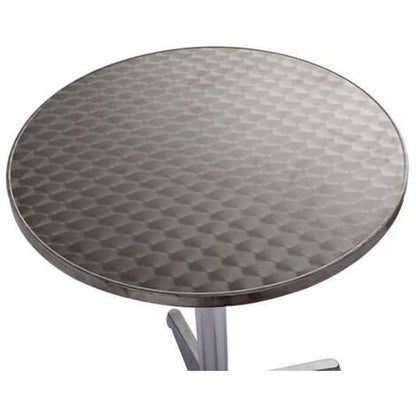  Bc-elec - BS11011-6 Tavolo Da Bar In Alluminio E Tavolo Da Ricevimento 70-110 Centimetri