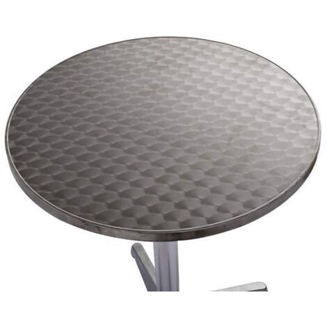  Bc-elec - BS11011-6 Tavolo Da Bar In Alluminio E Tavolo Da Ricevimento 70-110 Centimetri