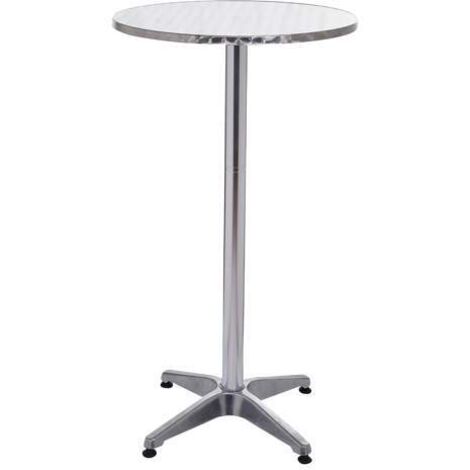  Bc-elec - BS11011-6 Tavolo Da Bar In Alluminio E Tavolo Da Ricevimento 70-110 Centimetri