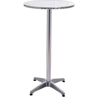  Bc-elec - BS11011-6 Tavolo Da Bar In Alluminio E Tavolo Da Ricevimento 70-110 Centimetri