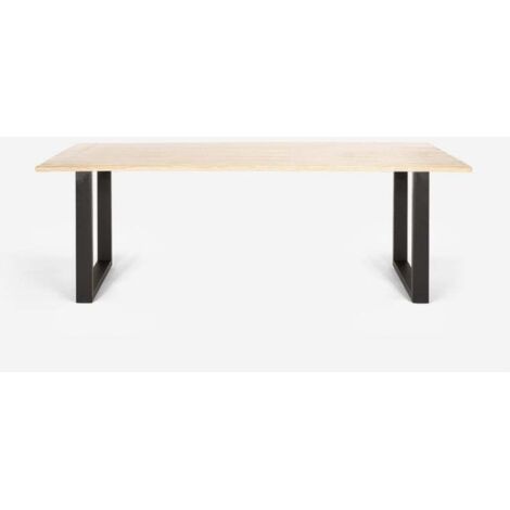  Tavolo Stile Industriale 220x80cm Sala Da Pranzo Cucina Rajasthan 220 Colore: Silver