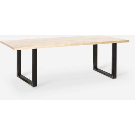 Tavolo Stile Industriale 220x80cm Sala Da Pranzo Cucina Rajasthan 220 Colore: Silver