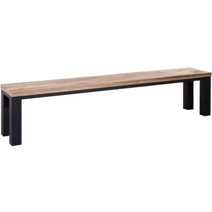  VILLANDERS 225 Panca In Legno Di Quercia Selvatica - Oliato / Bianco 200x35x45