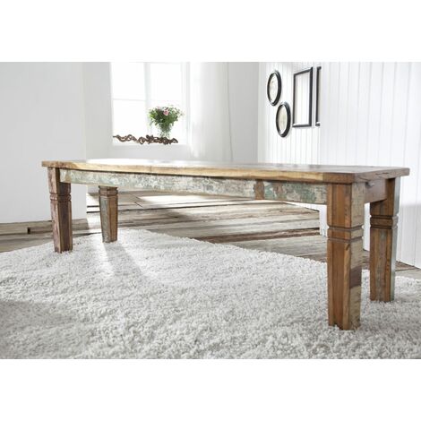  NATURE OF SPIRIT 37 Panca In Legno Riciclato - Laccato / Multicolore 200x40x45