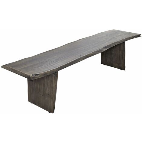  PURE ACACIA 419 Panca In Legno Di Acacia - Laccato / Grigio 200x38x45