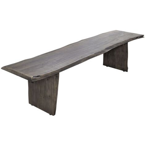  PURE ACACIA 419 Panca In Legno Di Acacia - Laccato / Grigio 200x38x45