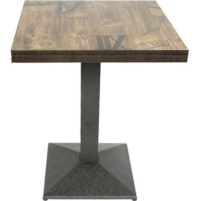  Tavolo Quadrato Stile Industriale Con Top In Legno , Tavolo Da Bar Tavolo Alto - 60x60