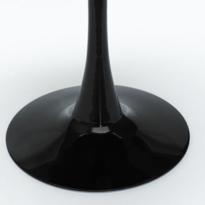  Tavolo Rotondo Effetto Marmo 80cm Sala Da Pranzo Ristorante Tulip Murmar 80 Colore: Nero