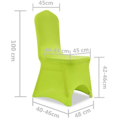 Nova Coprisedia In Tessuto Elasticizzato Set 6 Pz Lavabile Vari Colori Colore : VERDE