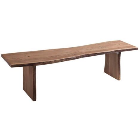  PURE ACACIA 117 Panca In Legno Di Acacia - Laccato / Natur 160x38x45