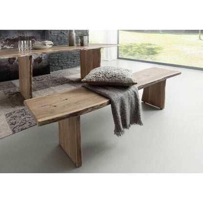  PURE ACACIA 117 Panca In Legno Di Acacia - Laccato / Natur 160x38x45