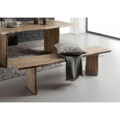  PURE ACACIA 117 Panca In Legno Di Acacia - Laccato / Natur 160x38x45