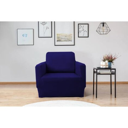  Copripoltrona Elasticizzato Blu, 90-140 Cm