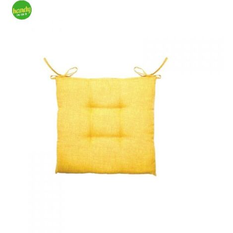  CUSCINO SEDIA CRETA GEMITEX IN POLIESTERE E COTONE COLORE GIALLO