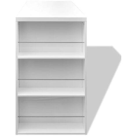  Tavolo Da Bar In MDF Con Portavini Bianco Lucido