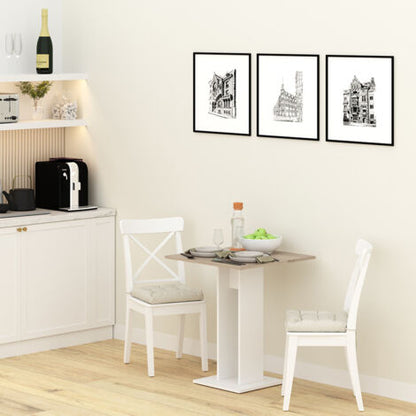  Tavolo Da Pranzo „Ewert“ 65x65cm Bianco/sonoma Vicco