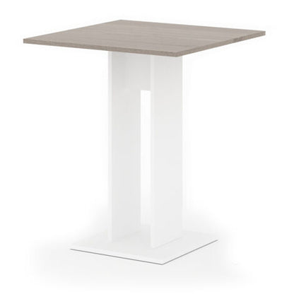  Tavolo Da Pranzo „Ewert“ 65x65cm Bianco/sonoma Vicco