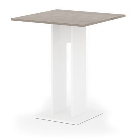  Tavolo Da Pranzo „Ewert“ 65x65cm Bianco/sonoma Vicco