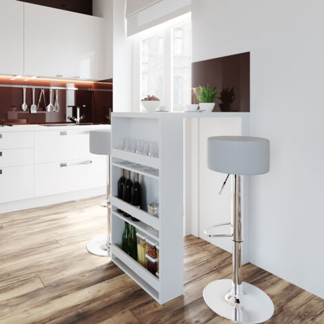  Tavolo Da Bar 80cm Bianco Vicco