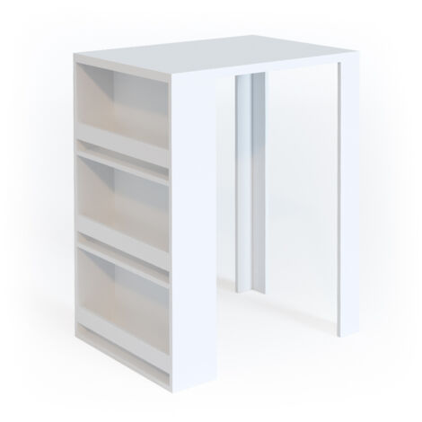  Tavolo Da Bar 80cm Bianco Vicco