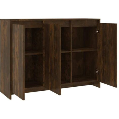  Credenza Rovere Fumo 102x33x75 Cm In Truciolato VidaXL