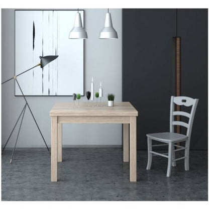  Tavolo Firenze 90x90 Cm Allungabile Olmo Legno