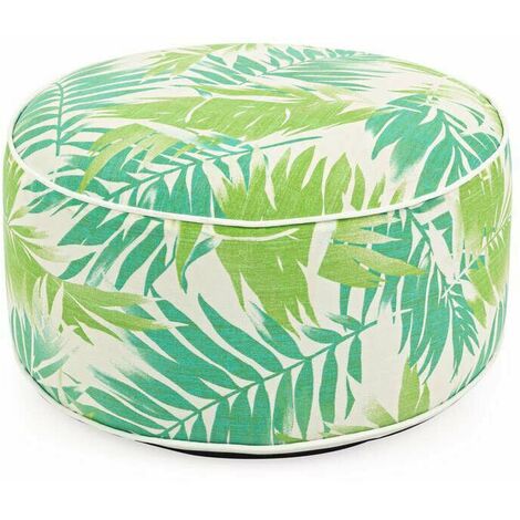  Pouf Da Giardino Gonfiabile Esterno Poltrona Bizzotto In Tessuto PVC Ø 53 Cm - Fantasia: Azzorre