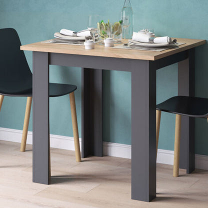  Tavolo Da Pranzo „Karlos 80cm Antracite/goldkraft Vicco