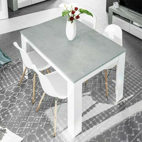  Tavolo Da Pranzo Cemento Allungabile Di 50 Cm, Tavoli Da