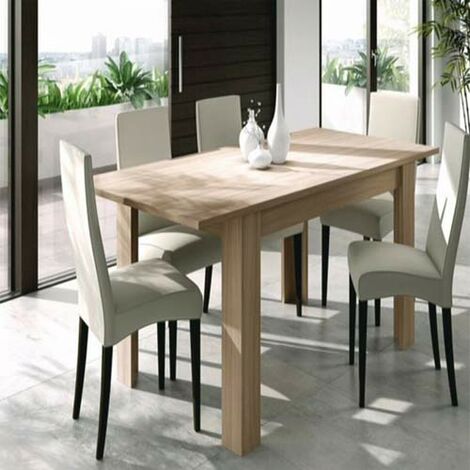  Tavolo Da Pranzo In Rovere Allungabile Di 50 Cm. Tavoli