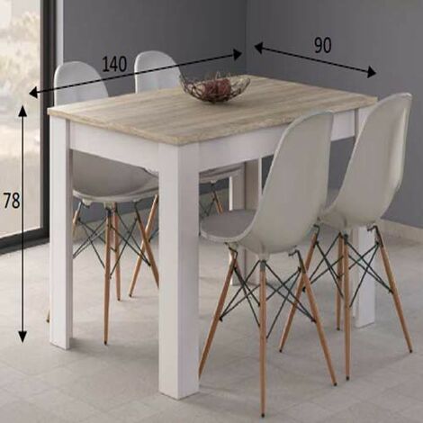  Tavolo Da Pranzo Rovere Allungabile Di 50 Cm, Tavoli Da