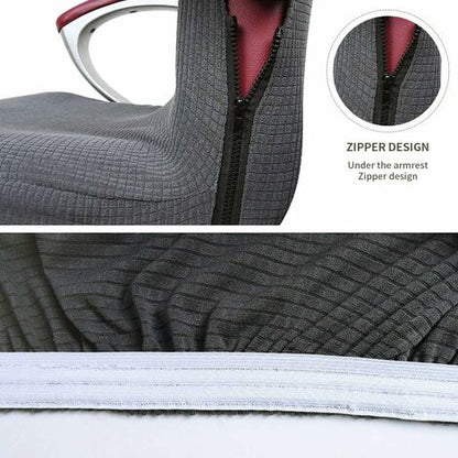  HIASDFLS Fodera Per Sedia Da Ufficio Fodera Per Sedia Da Ufficio Lavabile In Microfibra Elasticizzata Universale Fodera Per Poltrona Elasticizzata Comoda Sedia Direzionale（(70-78CM)-L
