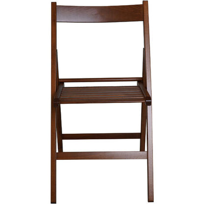  Dmora Sedia Pieghevole, In Legno Di Faggio Color Noce, Misure 42,5 X 79 X 47,5 Cm