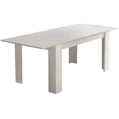  Dmora Tavolo Per Sala Da Pranzo Estensibile, Consolle Allungabile, Tavolo Moderno Con Allunga, Cm 160/220x88h80, Colore Bianco