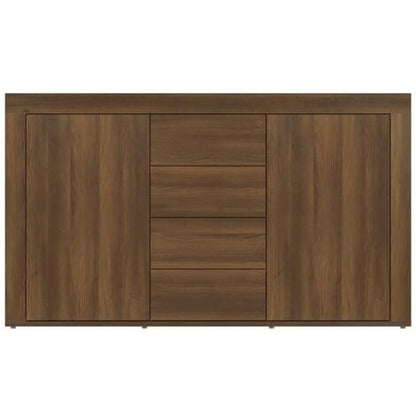  Credenza Rovere Marrone 120x36x69 Cm In Legno Multistrato VidaXL