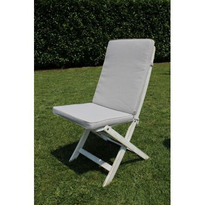  Cuscino Medio Beige Con Doppia Cucitura Per Sedia E Poltrona Per Esterno Idrorepellenti Resistente All'Acqua