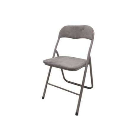  SEDIA PIEGHEVOLE POLO 44X45XH80CM 22MM SABBIA IN VELLUTO