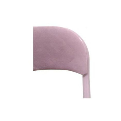  SEDIA PIEGHEVOLE POLO 44X45XH80CM 22MM ROSA ANTICO IN VELLUTO