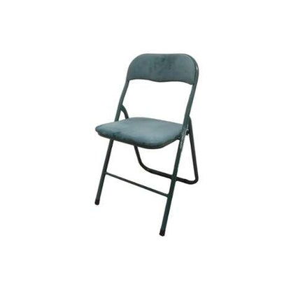  SEDIA PIEGHEVOLE POLO 44X45XH80CM 22MM VERDE PINO IN VELLUTO